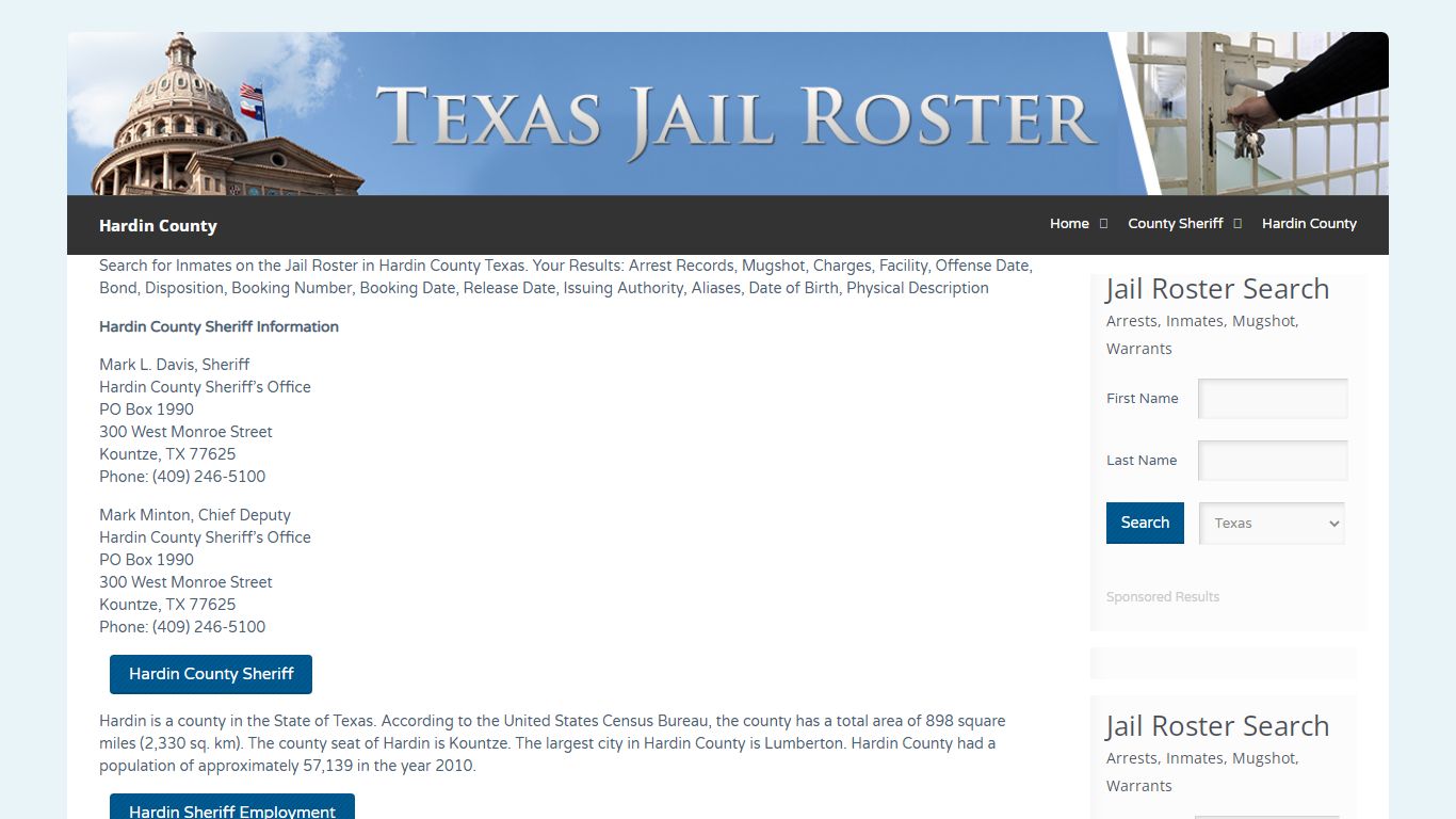 Hardin County | Jail Roster Search